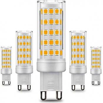 KINDEEP G9 Bombilla LED - 8W / 650LM, 75W Bombilla Halógena Equivalente 360 Grados ángulo de Haz Omni Directional