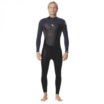 Rip Curl Traje De Neopreno De Manga Larga Con Cremallera Trasera Omega 4/3 Mm Gb Steamer - Traje de neopreno, manga larga, cremallera trasera, grosor 4/3 mm