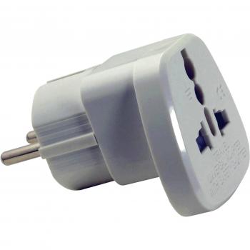 US Tronic ADV-9 - Adaptador universal para la Unión Europea, color blanco