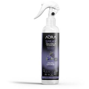 AURA Ambientador Spray Pulverizador Absorbe Malos Olores 250ml - Para Casa, Cocina, Baño, Coche - Apto para Textiles - No Contiene Gas - Variedad de Aromas: Aroma a Limp
