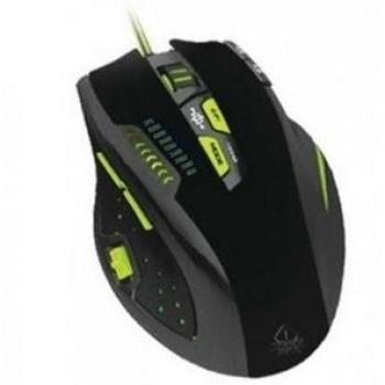Keep Out Gaming X9PRO - Ratón Gaming láser, Color Gris, Verde y Negro