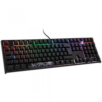 Teclado Gaming Ducky One 2 Retroiluminado PBT, MX-Blue, LED RGB - Negro