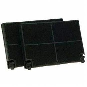 Filtro de carbón (2 uds.) compatible con DeDietrich, Juno, Franke y Kuppersbusch EFF55 / 1120016758 / ZUB551 / 505427