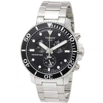 Tissot Mens Chronograph Quartz Watch with Stainless Steel Strap T1204171105100