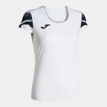 Camiseta de Manga Corta Joma Elite XI Mujer Blanco Negro