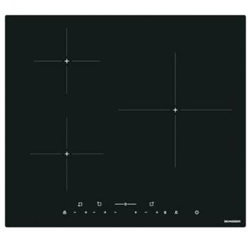 Placa de Inducción Schneider SCTI630N1S 60 cm 7400W, 3 Zonas, Función Booster, Control Táctil, Negro