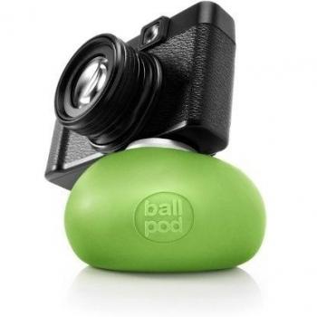 BallPod - Soporte Flexible con Tornillo de Rosca de trípode para cámaras y Smartphones, 8 cm, Color Verde