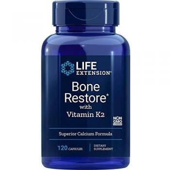Life Extension Bone Restore with Vitamin K2, 120 caps