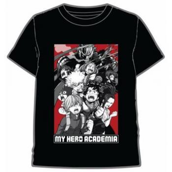Camiseta My Hero Academia Negra Talla XXL