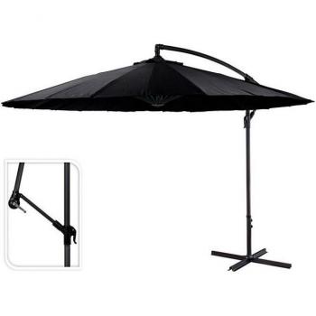 Plato para Maceta Ambiance Negro Metal Aluminio
