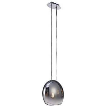 Lámpara colgante Lens cromo pulido 1 bombilla 31cm