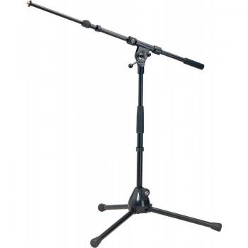 K&M 259 Low Microphone Stand with Boom Arm, 16.73-25.39 Height, Black