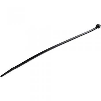 NavePoint 10 Inch Nylon UV Resistant Cable Wire Zip Tie 40 lbs - Black 1000 Pack