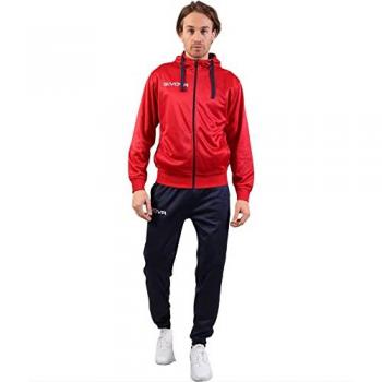 Chándal Polar Givova King Unisex Rojo/Azul