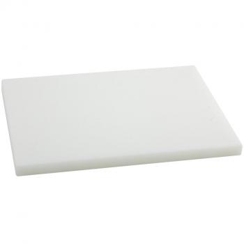 Tabla de cocina Metaltex en polietileno blanco de 38x28x2 cm.