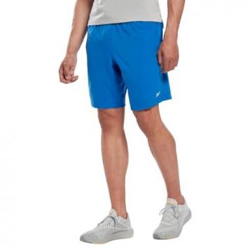 Reebok Pantalones Cortos Wor Woven Azul para Hombre, Modelo Workout Ready, Talla M, Color Vector Blue