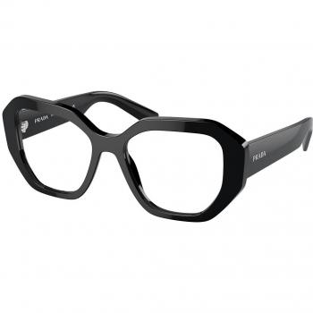 Prada PR A07VF Asian Fit 1AB1O1 Gafas Recetadas para Mujer Negras