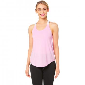 Nike W NK Dry Tank ELASTIKA, Mujer, Pink Rise/htr White, XS