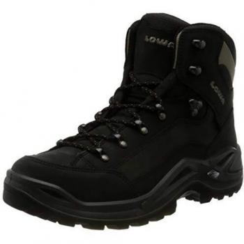 Lowa Renegade GTX Mid Nubuck Leather Black Pebble Men's Hiking Boots