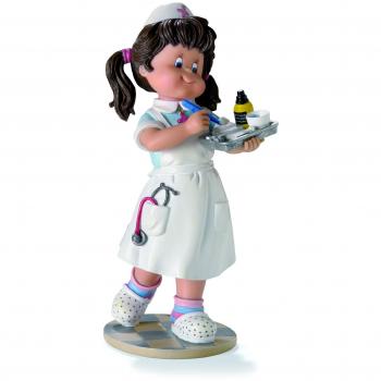 Nadal Figura Decorativa Bandeja de Enfermera, Resina, Multicolor, 8.50x8.00x21.00 cm