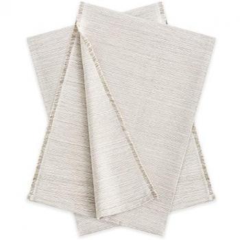 Pack 2 Plaids Multiusos Trama Beige 230x260 cm - Fundas para Sofá y Mantas para Cama