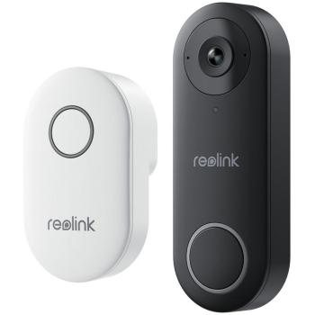 Videoportero inteligente Reolink D340W con timbre, video de 5 MP, Wi-Fi dual (2.4/5 GHz), detección de personas y audio bidireccional
