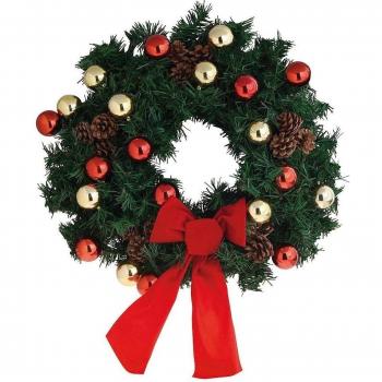 Papillon 5490040 - Guirnalda de Navidad, 60 cm, con adornos, multicolor