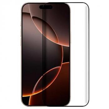 Protector de Pantalla Cristal Templado FULL 3D Negro Cool para iPhone 16 Pro Max