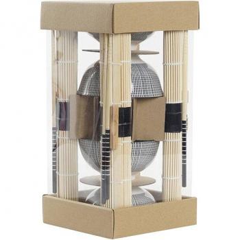 Set de Sushi DKD Home Decor 14,5 x 14,5 x 31 cm Negro Gres Oriental (16 Piezas)