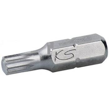 KS Tools 911.2350 1/4 Bit de dentado múltiple M8, 25mm, S2
