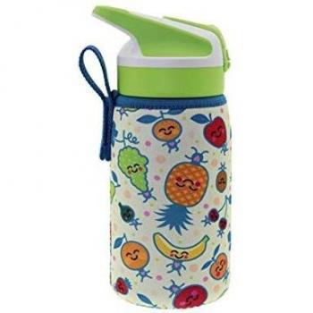 LAKEN 1 Botella térmica AC. INOX 0,35 L Summit + F.Neop. LJ-Fruitutitos, Metal, Multicolor, 0,35l