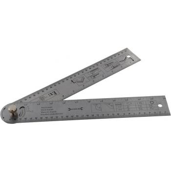 Silverline Tools 783421 Regla transportador de ángulos 600 mm
