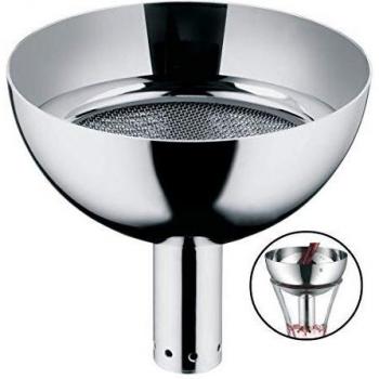 WMF Vino Embudo con colador para decantador, Acero Inoxidable Pulido