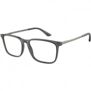Giorgio Armani AR7249 6036 Gafas Recetadas para Hombre Cristal, Armazones para Hombre Cristal, Lentes Recetadas Para Hombre Transparentes 57