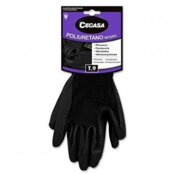 Guante de limpieza Cegasa 327487 Poliuretano Negro Unisex