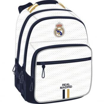 Mochila Doble con Cantoneras Adaptable a Carro Real Madrid Primera Equipación 23/24 - Safta