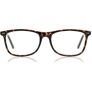 Oval Montura Completa de Careyshell para Hombre - Gafas Recetadas Anti-Azules