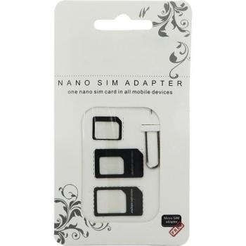 Adaptadores 3 en 1 para tarjeta Nano SIM, Micro SIM y tarjeta SIM estándar con herramientas para iPhone 4, 4S y 5, y teléfonos Android