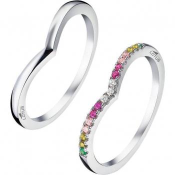 Anillo Lotus Silver LP1992-3/2 Plata con Circonitas para Mujer