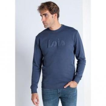 Sudadera cuello caja marino Lois Jeans para hombre