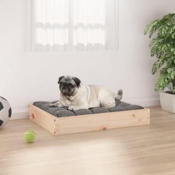 Cama para perros de madera maciza de pino 61,5x49x9 cm