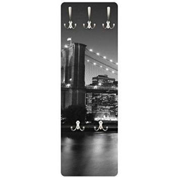 Perchero - Brooklyn Bridge in New York II 139x46x2cm, percheros, Perchero de Pared, Perchero Pared, percheros Pared, percheros Modernos