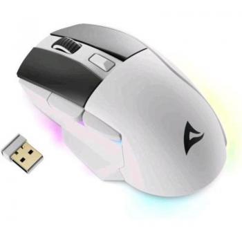 Ratón para gaming Sharkoon SKILLER SGM50W blanco, óptico, 6400 DPI, RF Wireless + USB Type-A