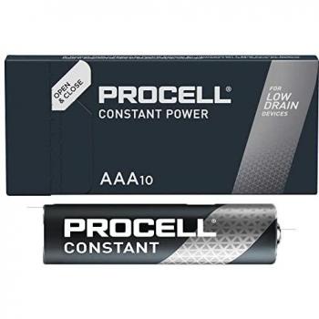 Baterías Alcalinas Duracell Procell Constant AAA / LR03 - Paquete de 10 unidades