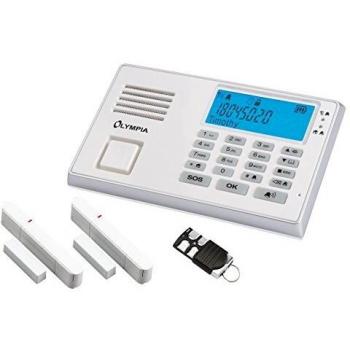 Olympia inalámbrica gsm de Set de Alarma con Emergencia y función Manos Libres, Color Blanco, Modelo Protect 9035