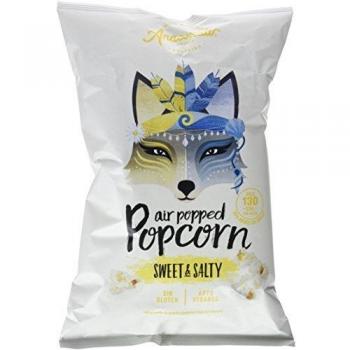 Anaconda Palomitas de Maíz Explotadas con Aire Caliente- Paquete de 6 x 30 gr - Total: 180 gr, sabor Sweet y Salty