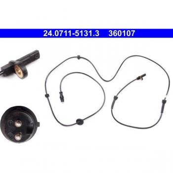 Sensor ABS ATE 24.0711-5131.3, Sensor de velocidad de la rueda, lado derecho, adecuado para sistemas de frenos ATE