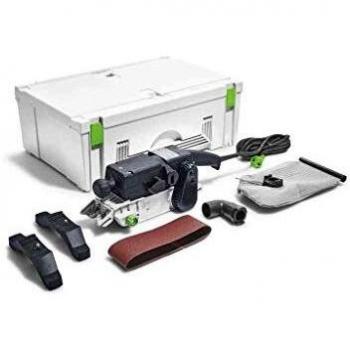 Festool BS75E-Plus-Lijadora de Banda 575769, Negro y Verde, Size