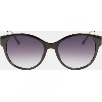 Liu Jo LJ762SR 001 Sunglasses - Women's Round Black Acetate, Size 56