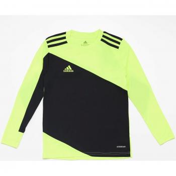 Camiseta de fútbol adidas Squadra 21 para niño, manga larga, diseño clásico, tejido transpirable, tecnología AEROREADY para mayor comodidad y control de la humedad